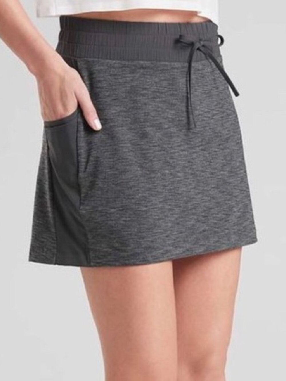Athleta women’s skirt 1X gray Excursion Hybrid Skort Grey Hiking tennis golf XXL
